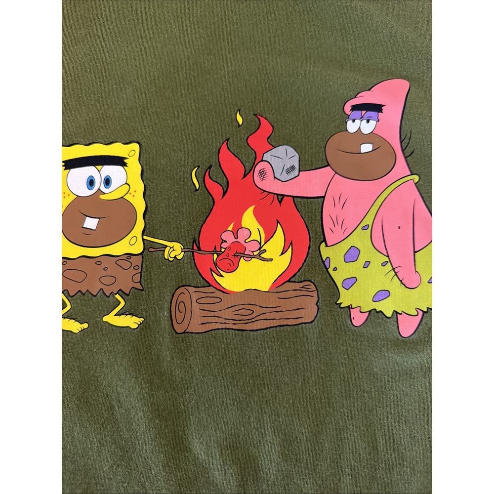 SpongeBob Primitive Caveman Long Sleeve Tee Size XL
